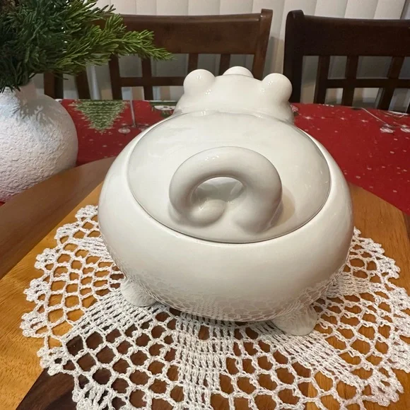 ceramic “LITTLE PIGGY 🐖” canister - Picture 9 of 12